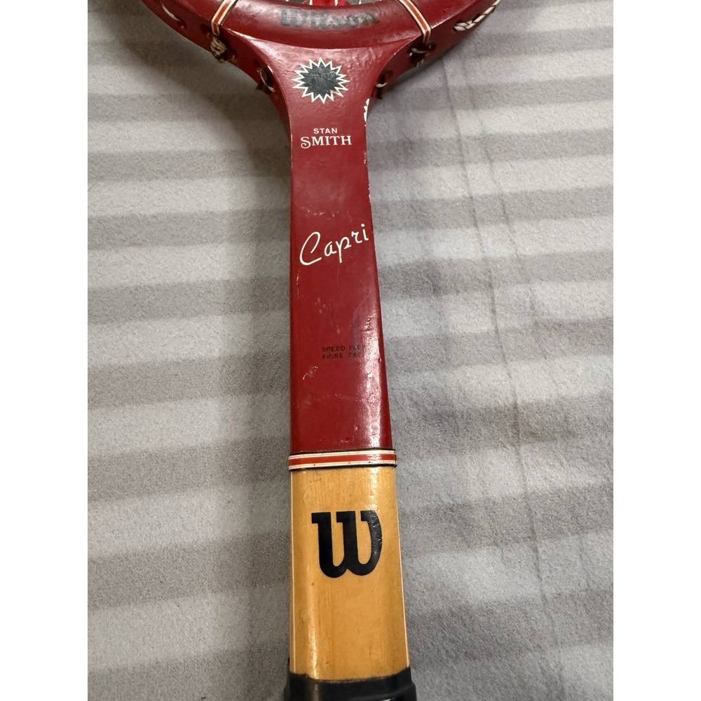 Vintage Wilson Stan Smith Capri Tennis Racket EUC With Dunhill Press RARE HTF - Picture 14 of 16